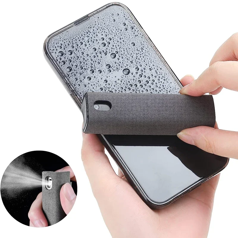 2-in-1 Portable Screen Cleaner Spray with Microfiber Wipe
