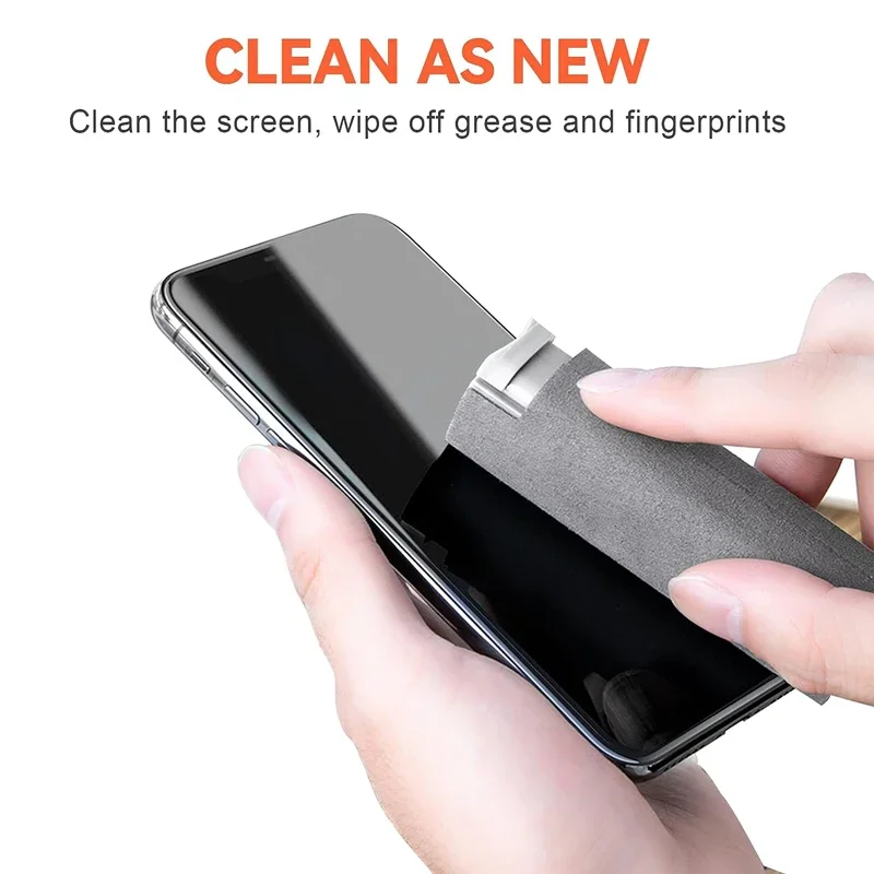 2-in-1 Portable Screen Cleaner Spray with Microfiber Wipe